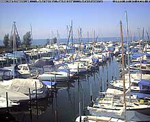 A Bregenz webcam that shows the port of Vorarlberg's capital