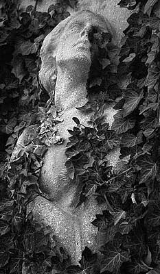 Decorations on a tombstone on Hietzing cemetery in the 13th district of Vienna, near the tomb of Gustav Klimt