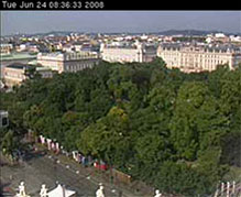 Vienna Webcam: View on the Hofburg Palace