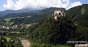 The fortress of Werfen - one of two major attractions in this town