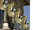 Angles on the front facade of the Kirche am Steinhof.