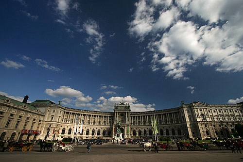 The Hofburg Palace in all its pompous glory