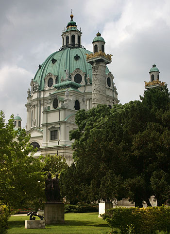 The Karlskirche church from outside