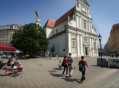 Piazza in front of the Carmelite Church, Vienna