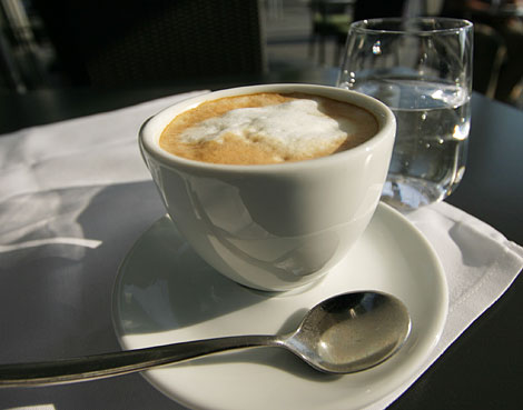 A melange is the typical coffee to drink in Vienna