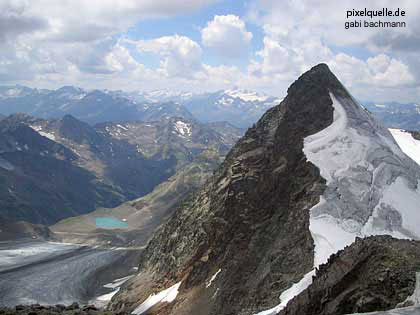 The Zuckerhütl Mountain in Tyrol provides some dramatic views